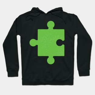 We "Click" - Green puzzle piece Hoodie